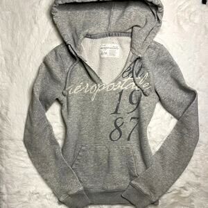 Vintage Aeropostale 1987 Grey Hoodie